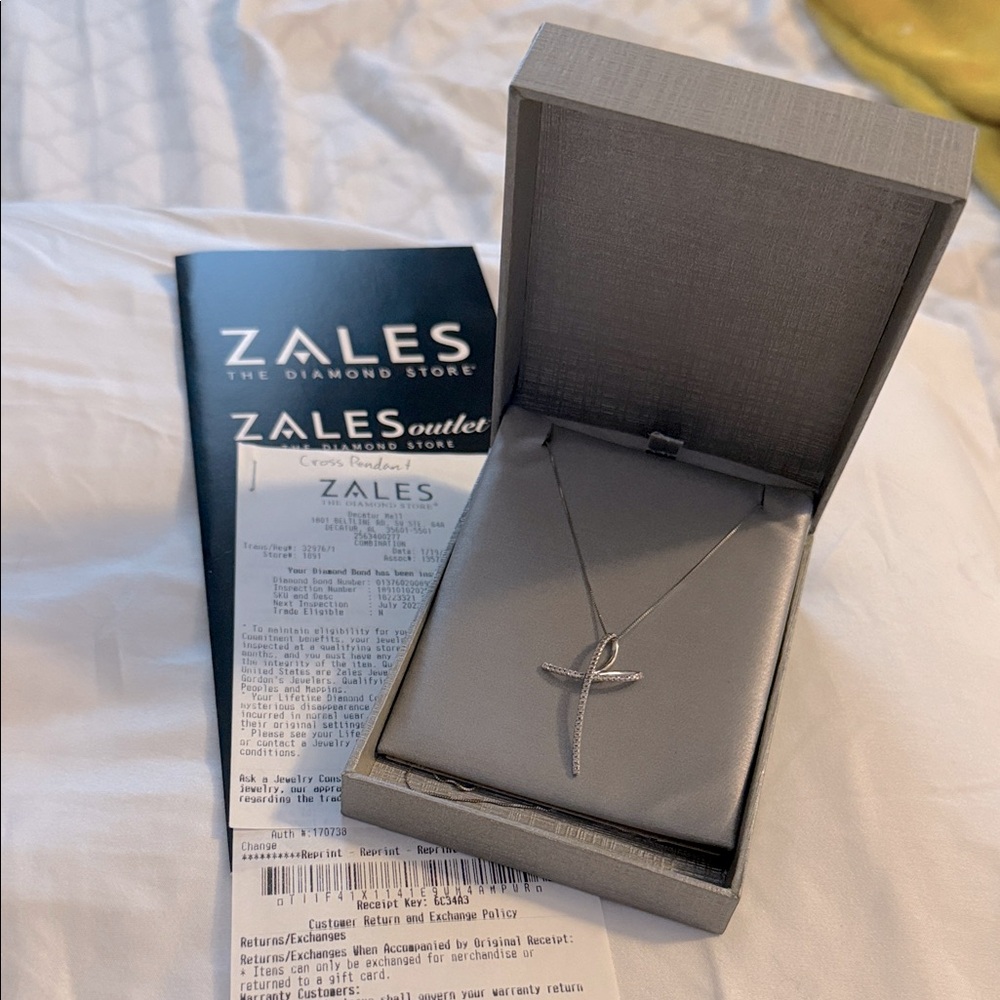 Zales Cross Pendant Necklace